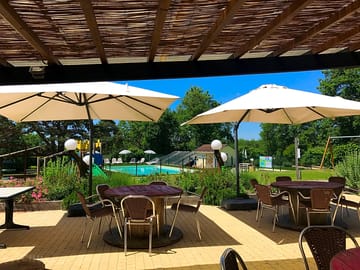 Bar terrace overlooking the pool (added by manager 23 Oct 2017)