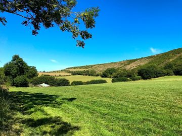 The Purbeck ridge above the pitches stretches to Corfe Castle (added by manager 30 Jul 2020)
