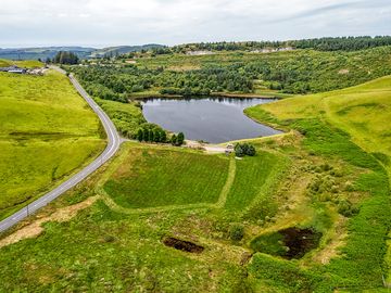 Aerial photo of the site taken from the west