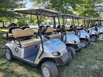 Golf carts are available to rent each and every day of the season