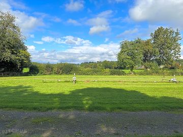 Non-electric grass tent pitch