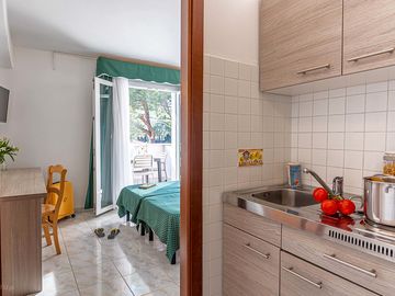 Kitchenette and bedroom