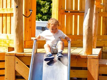Sliding down the apple crates