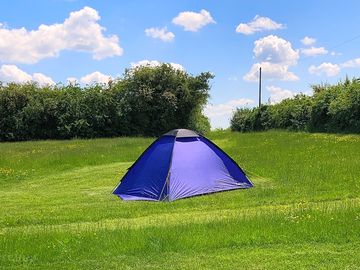 Grass camping field
