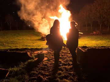 Communal campfire