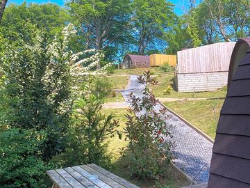View from the decking