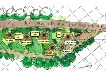 Map of the site layout