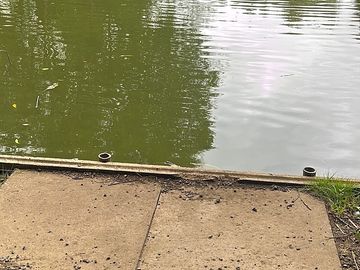 No fish caught but well stocked, maintained pools.