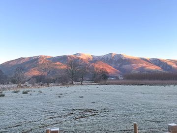 View from the hardstanding pitches