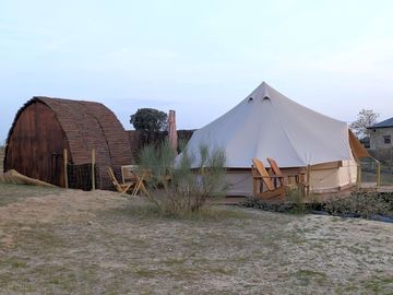 Bell tent exterior