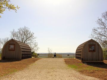 Facing south overlooking the Somerset levels