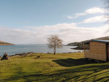Pitch sites and campsite shelter
