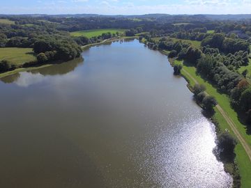 Aerial view of the scorff river