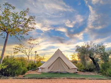 Bell tent exterior