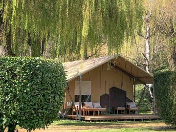 Safari tent exterior