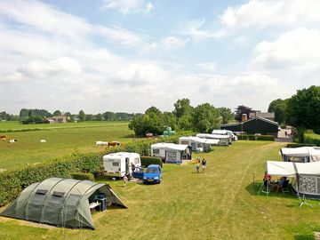 Pitches with farm views