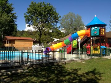 Pool with slide