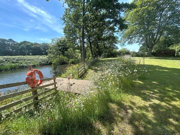 View of the river from the picnic table