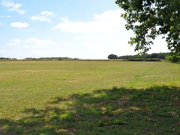 Flat and well-maintained field