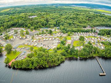 Aerial view of the site