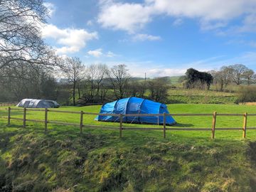 View across the campsite