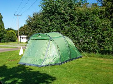 Grass tent pitches