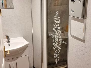 Basin and shower