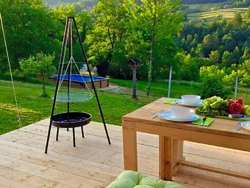 Outdoor furniture and views