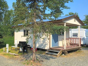 Cabin with decking