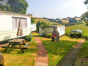 Static Caravan with view