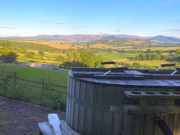 Dusk over the black mountains