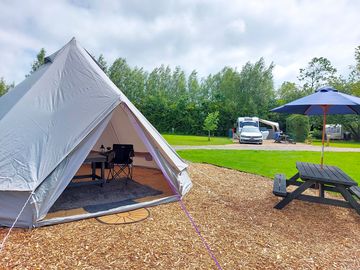 Bell tent exterior
