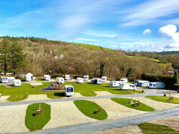 Overview photo of our new vip pitches