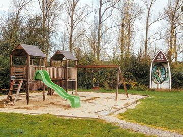 Onsite children's play area by the hub cafe