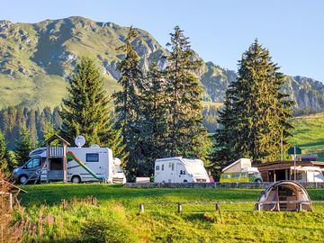 Tent and campervan pitch