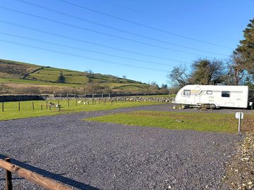 Hardstanding pitches with rural views