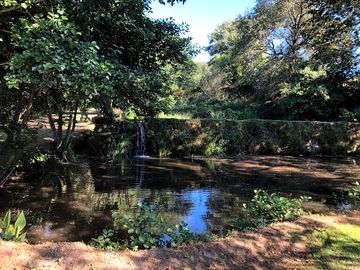 Lake and waterfall