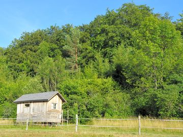 Gypsy caravan close to the auberive forest