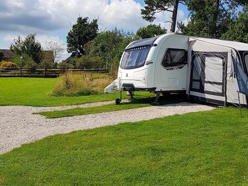 Dovedale electric hardstanding and grass pitch