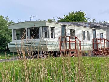 6 berth caravan outside