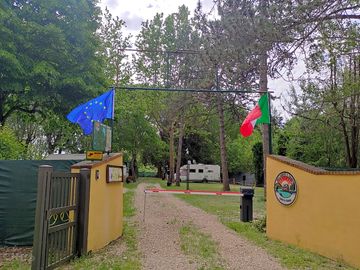 Entrance to the woodland site