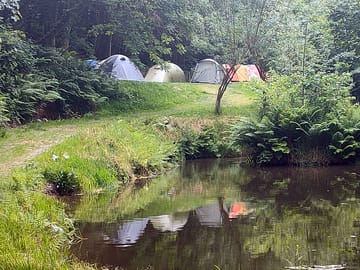 Pondside group camping
