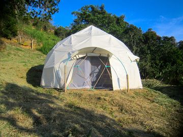 Geodesic dome exterior