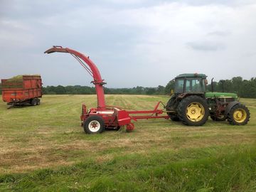 Tractor in field