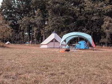 Bell tent on the pitches