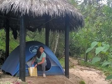 Camping under cover