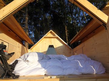 Starsbox interior with the roof open