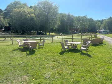 Relax and enjoy the view of our therapy farm!