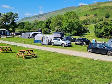 Electric pitches and picnic benches