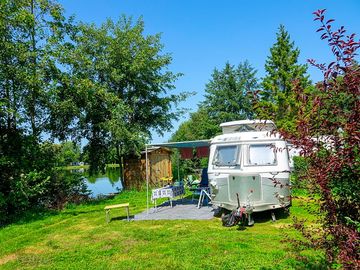 Pitch by the lake